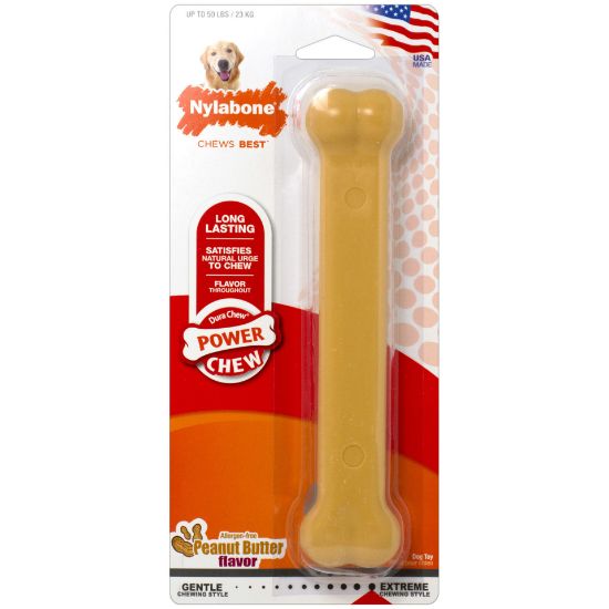 Picture of Nylabone Power Chew Peanut Butter Dog Chew Toy Giant